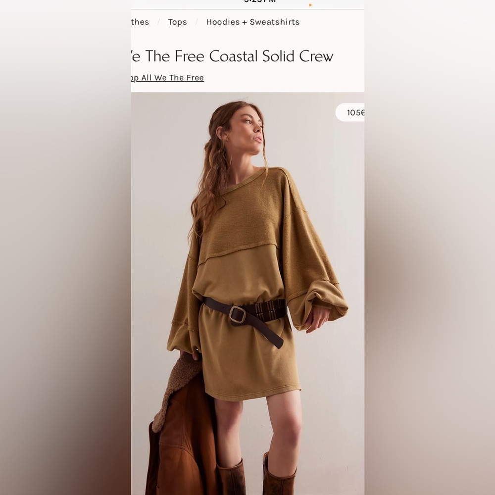 We The Free Tan Knit dress